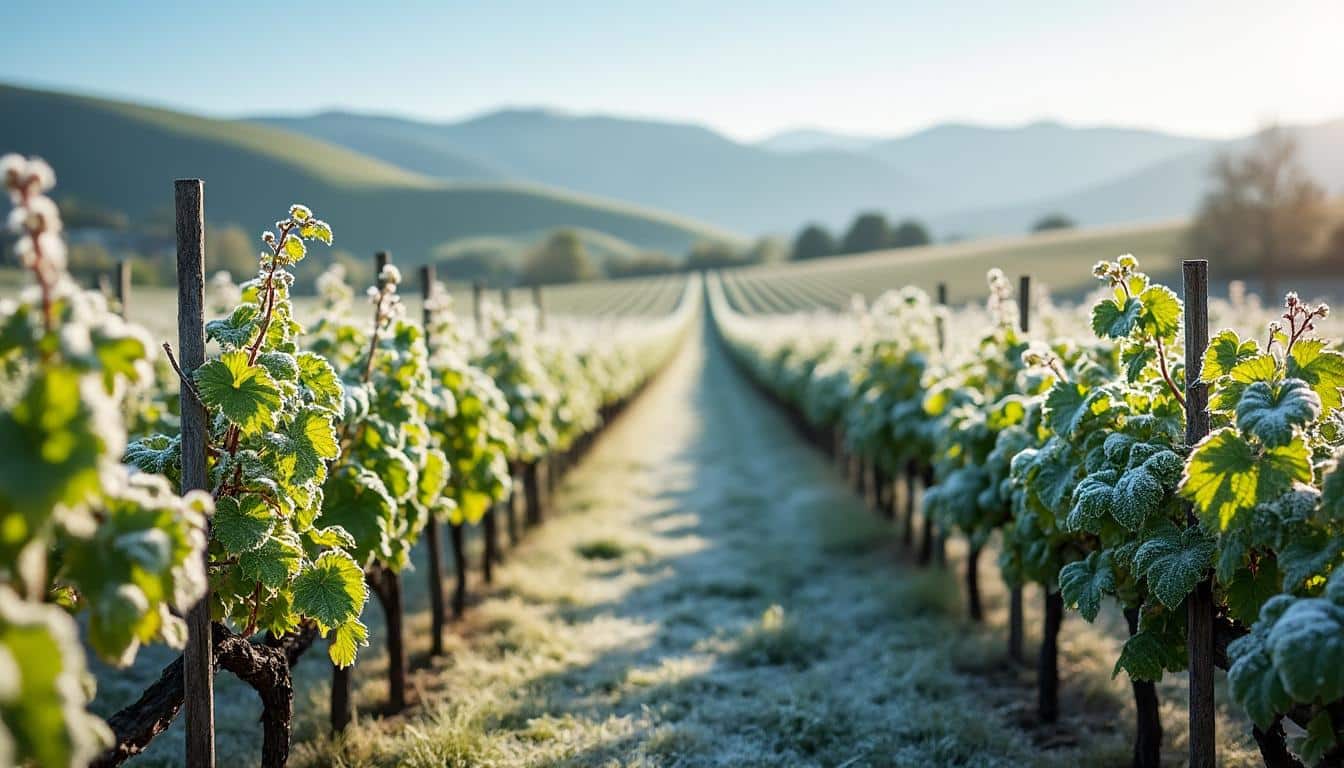 découvrez comment le gel tardif menace les vignes chaque printemps, impactant la production viticole et les solutions pour protéger les récoltes.