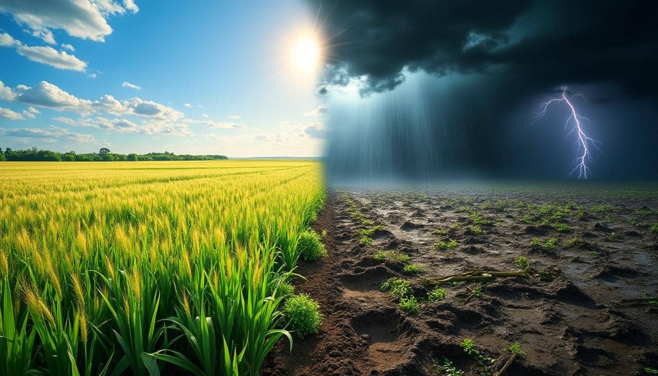 découvrez comment le réchauffement climatique bouleverse la météo agricole, rendant prévisions et récoltes de plus en plus incertaines pour les agriculteurs. impacts, enjeux et adaptations possibles expliqués.