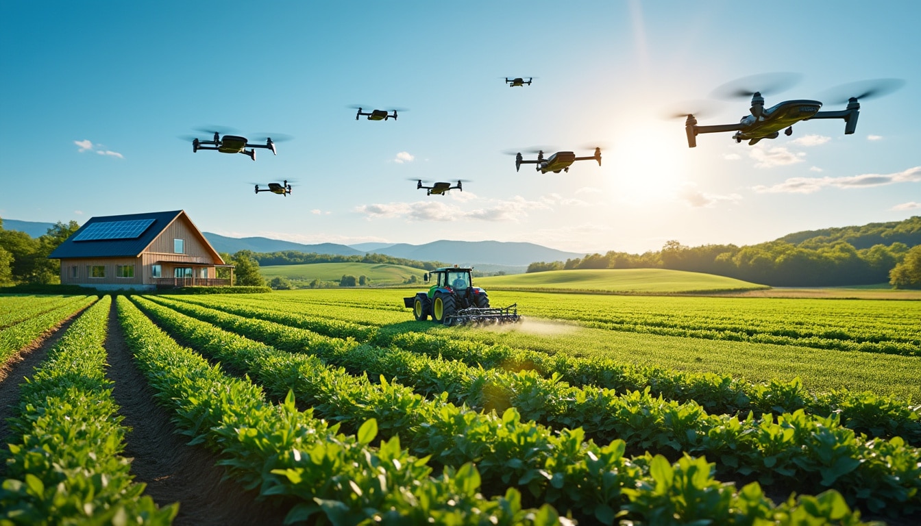 découvrez comment l'intelligence artificielle transforme l'exploitation agricole et ouvre la voie à une nouvelle révolution verte, en optimisant les rendements et en favorisant une agriculture durable.